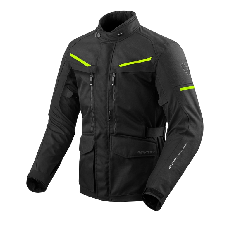 Revit Safari 3 Schwarz-Neongelb Motorradjacke Ausverkauf