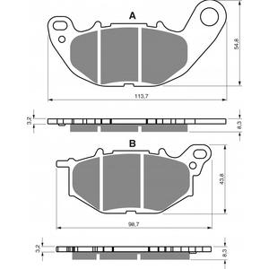 Bremsbeläge GOLDFREN 369 S3