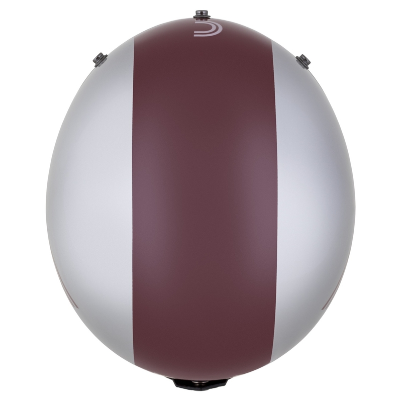 Cassida Eso Jawa Panel-Jethelm Rot-Silber-Schwarz