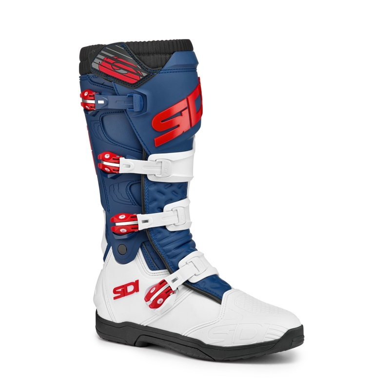 Motorradstiefel SIDI X POWER SC weiß-blau-rot