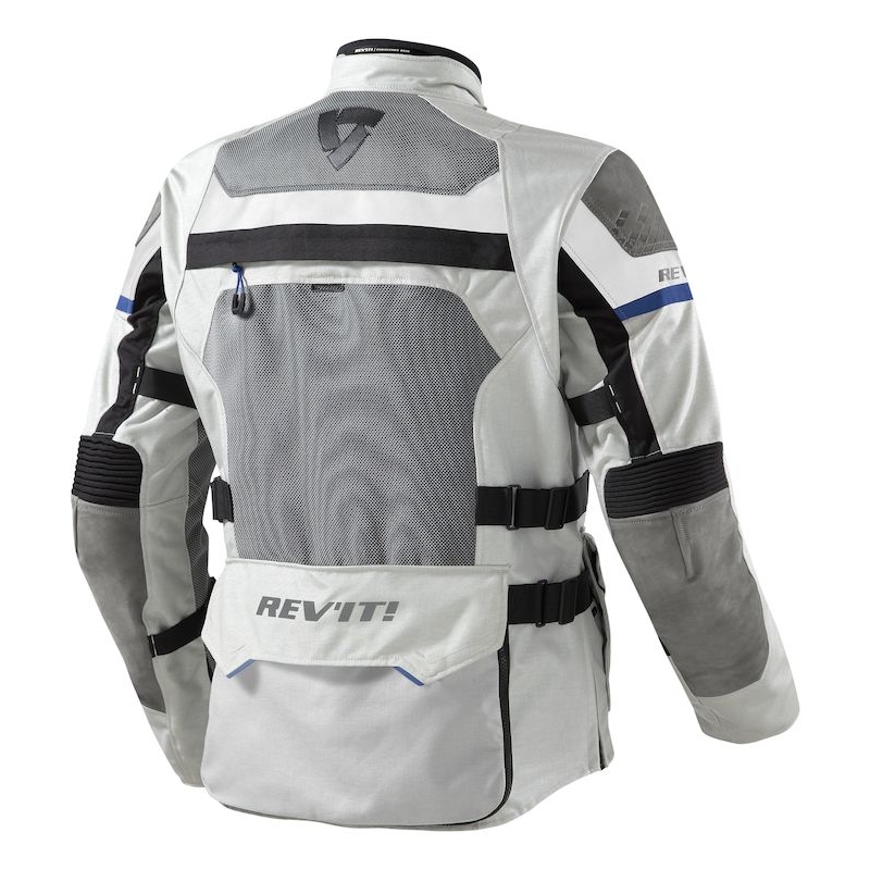 Revit Cayenne Pro hellgrau-blaue Motorradjacke Ausverkauf