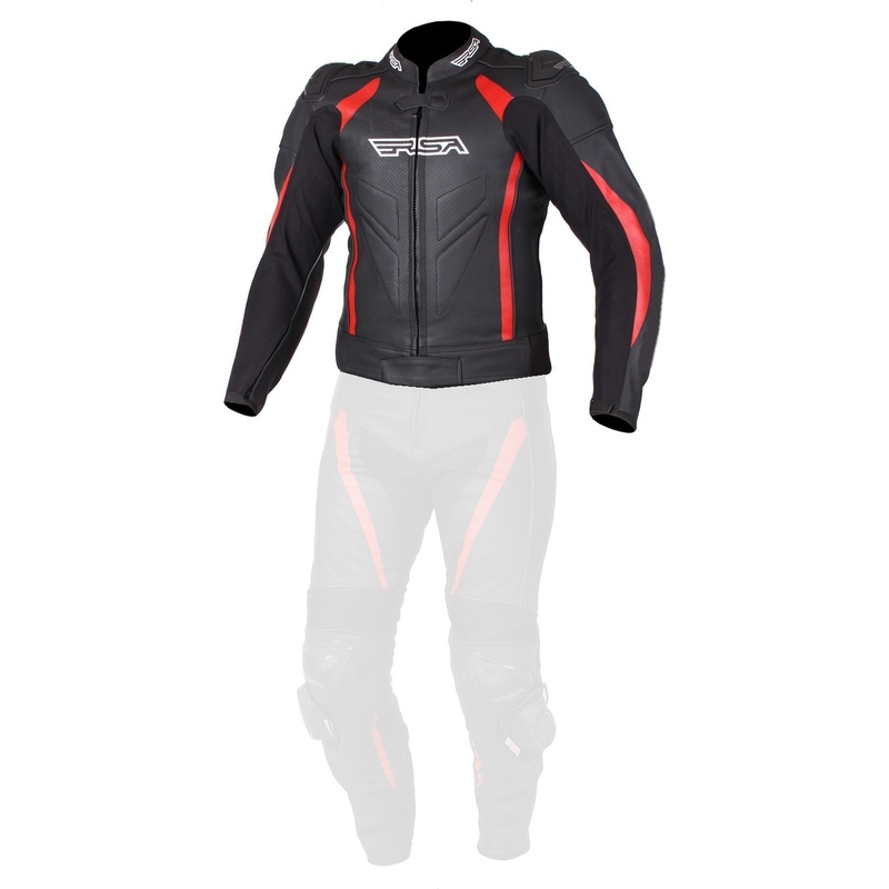 Herren Motorradjacke RSA Imola schwarz-rot Ausverkauf
