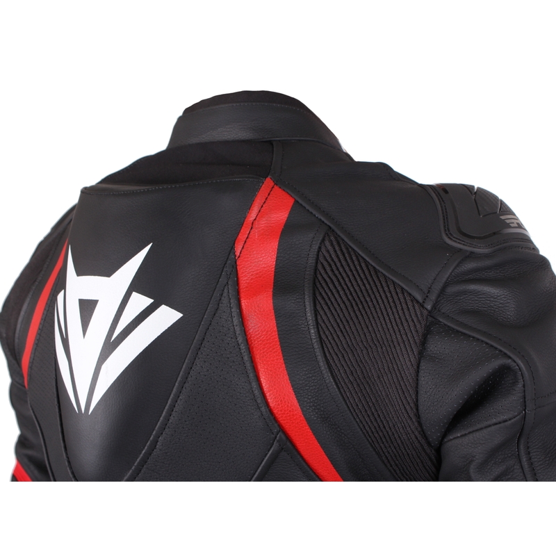 Pánská kombinéza na motorku RSA Imola černo-červená výprodej