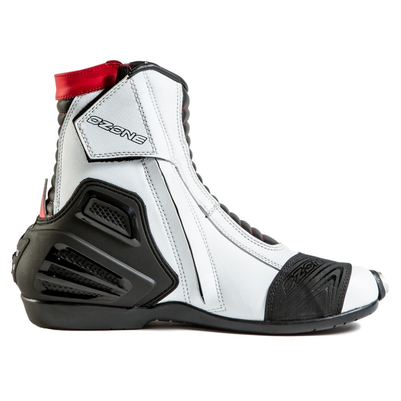 Ozone Urban II CE schwarz-weiss-rot Motorradstiefel