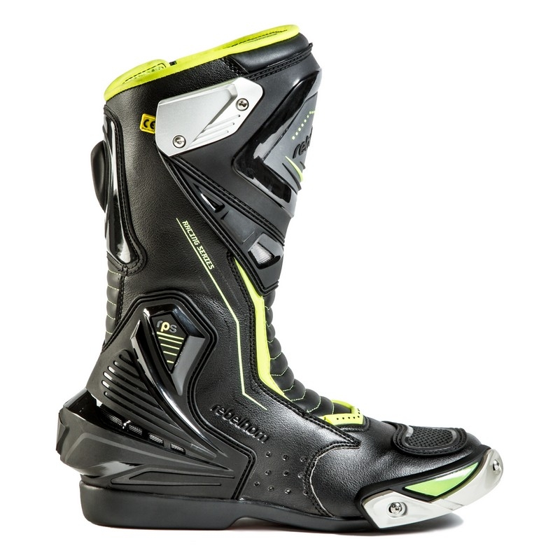 Rebelhorn Piston II CE schwarz-fluo gelb Motorradstiefel Ausverkauf