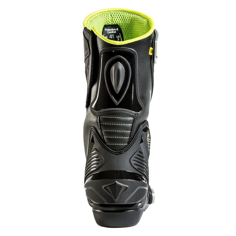 Rebelhorn Piston II CE schwarz-fluo gelb Motorradstiefel Ausverkauf