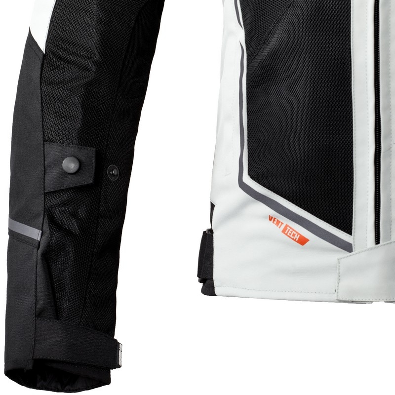 Moto-Jacke Ozone Jet II grau-schwarz Ausverkauf