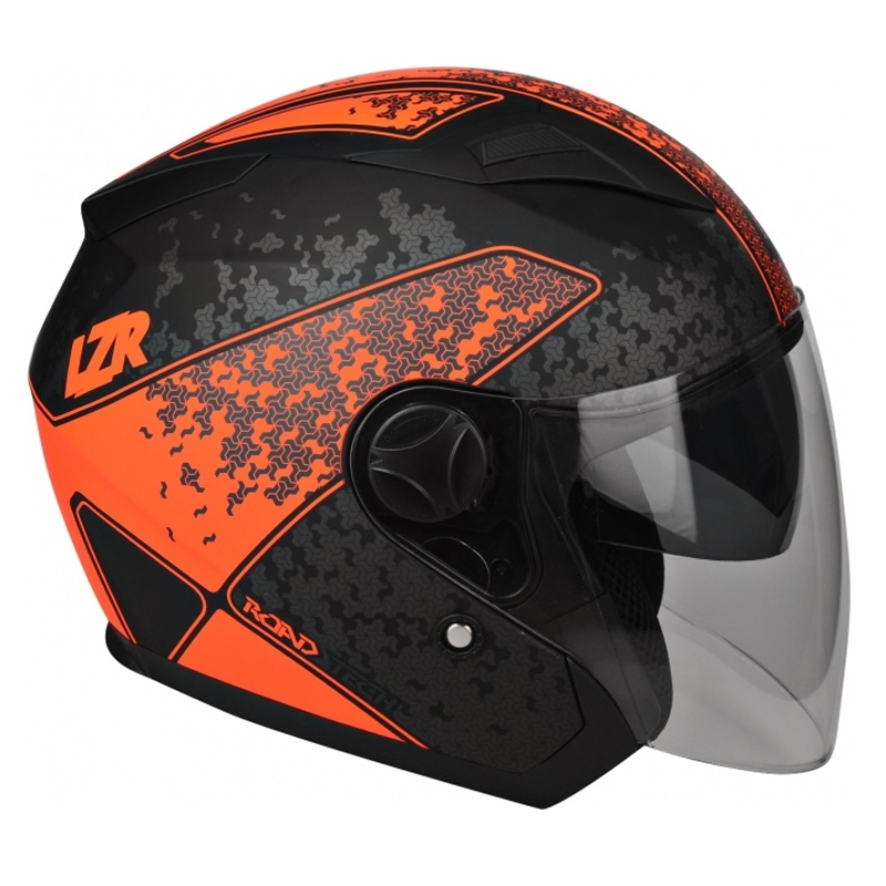 Open Helm Lazer JH-1 Road Tech schwarz-fluo rot Ausverkauf