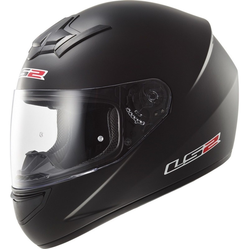 Motorradhelm LS2 FF352 ROOKIE SOLID schwarz matt Ausverkauf