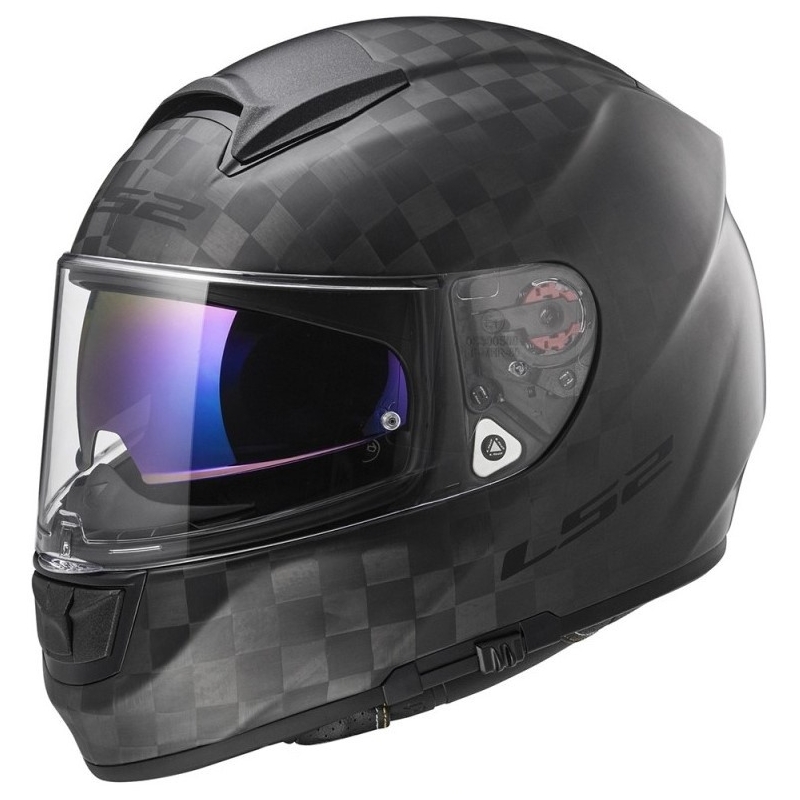 Motorradhelm LS2 FF397 Vector Solid Carbon Schwarz Matt Ausverkauf
