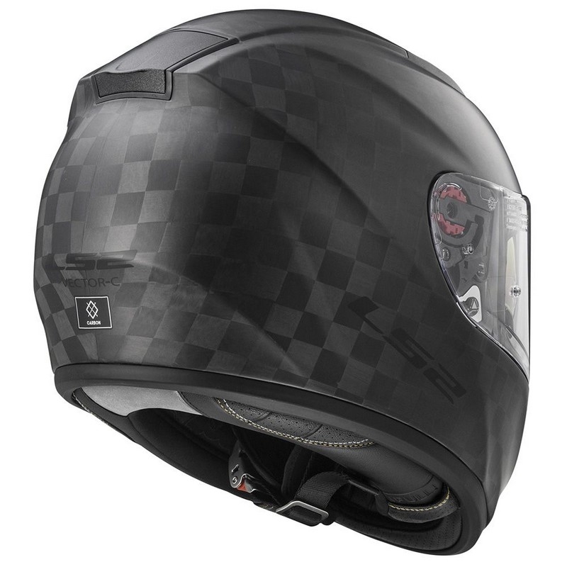 Motorradhelm LS2 FF397 Vector Solid Carbon Schwarz Matt Ausverkauf