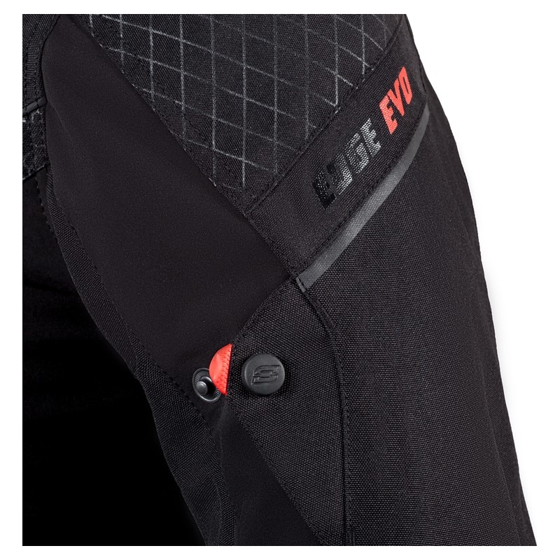 Ozone Edge Evo Schwarz Motorrad Jacke Ausverkauf