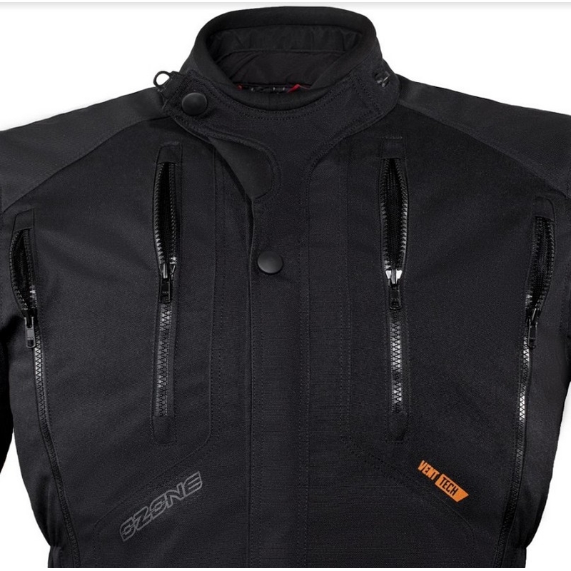 Moto Jacke Ozone Tour II schwarz Ausverkauf