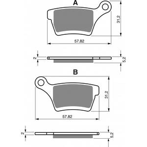 Bremsbeläge GOLDFREN 400 AD