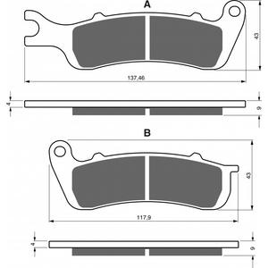 Bremsbeläge GOLDFREN 401 AD