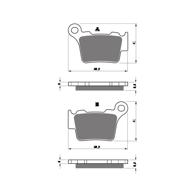 Bremsbeläge GOLDFREN K5