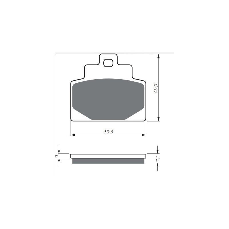 Bremsbeläge GOLDFREN S3 für PIAGGIO/VESPA MP3 300 2014-2020, PIAGGIO/VESPA GTS 300 2008-2021