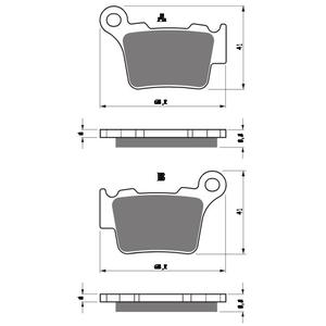 Bremsbeläge GOLDFREN 416 S33 OFF-ROAD REAR