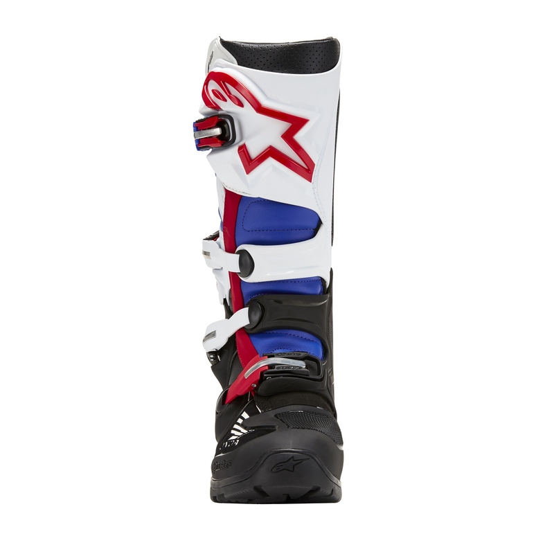 Motorradstiefel Alpinestars Tech 7 Enduro Drystar Honda Schwarz-Blau-Weiß-Rot