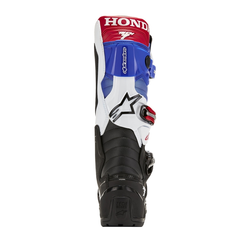 Motorradstiefel Alpinestars Tech 7 Enduro Drystar Honda Schwarz-Blau-Weiß-Rot