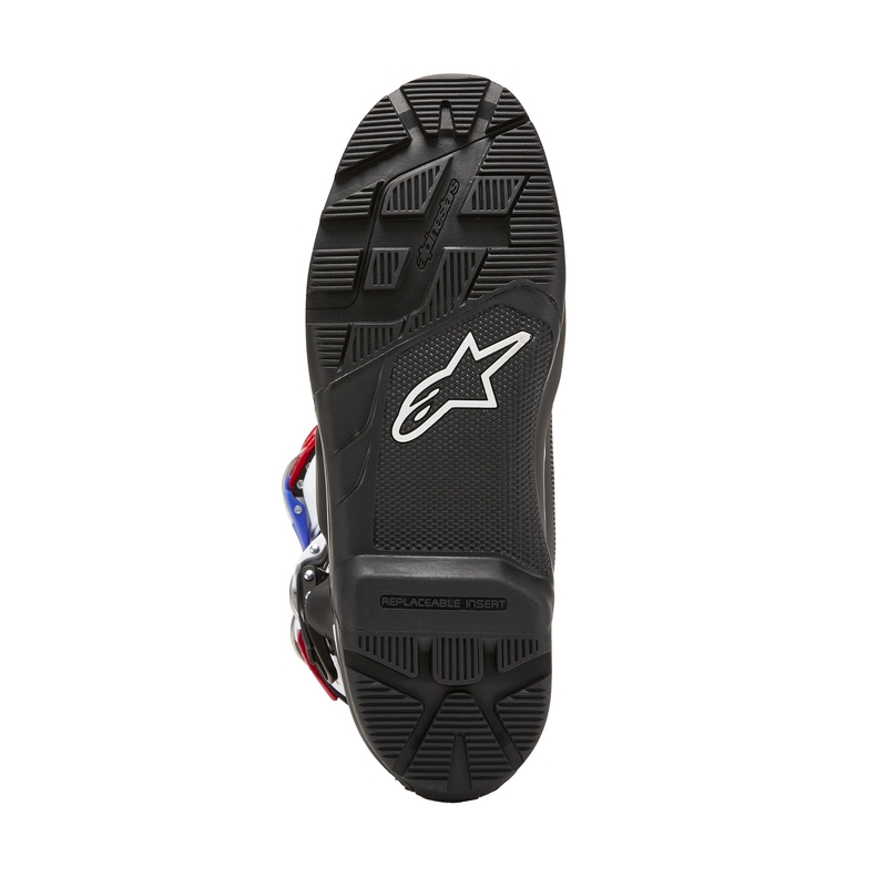 Motorradstiefel Alpinestars Tech 7 Enduro Drystar Honda Schwarz-Blau-Weiß-Rot
