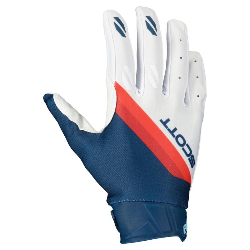 Motocross-Handschuhe SCOTT EVO DIRT rot und weiß