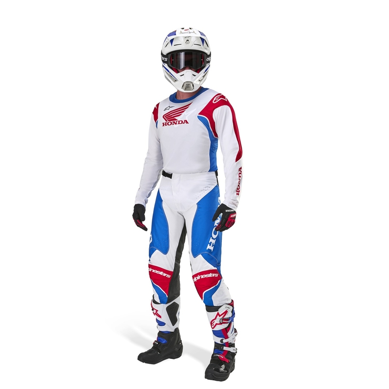 Alpinestars Racer Iconic Honda Kollektion Motocross Trikot weiß-blau-rot-schwarz