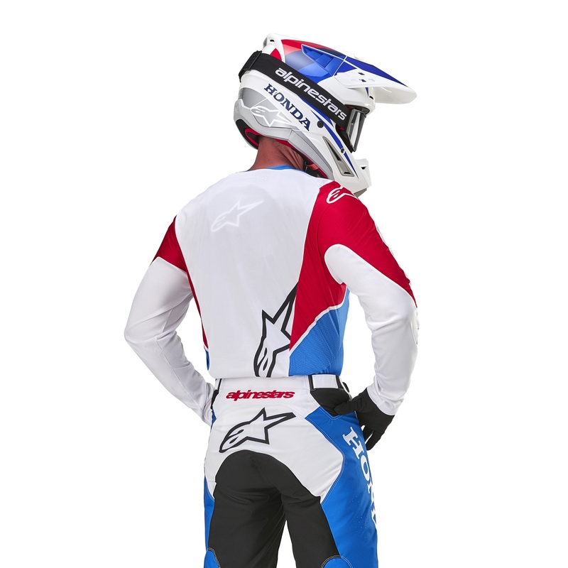 Alpinestars Racer Iconic Honda Kollektion Motocross Trikot weiß-blau-rot-schwarz