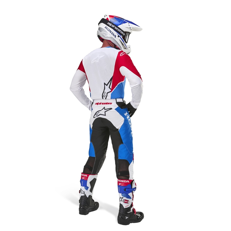 Alpinestars Racer Iconic Honda Kollektion Motocross Trikot weiß-blau-rot-schwarz