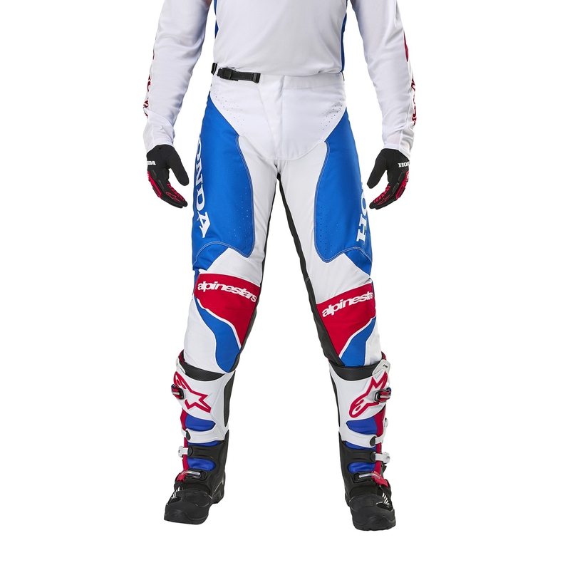 Alpinestars Racer Iconic Honda Kollektion Motocrosshose weiß-blau-rot-schwarz
