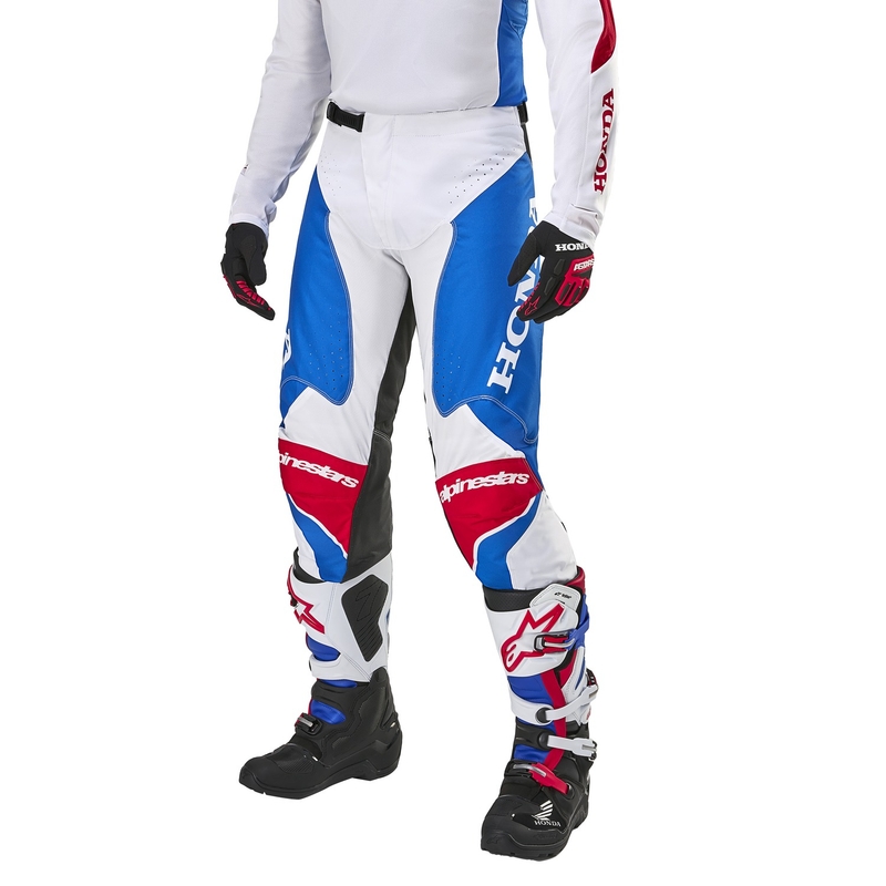 Alpinestars Racer Iconic Honda Kollektion Motocrosshose weiß-blau-rot-schwarz