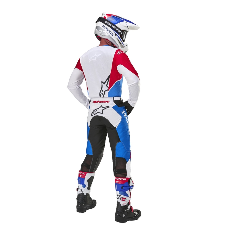 Alpinestars Racer Iconic Honda Kollektion Motocrosshose weiß-blau-rot-schwarz