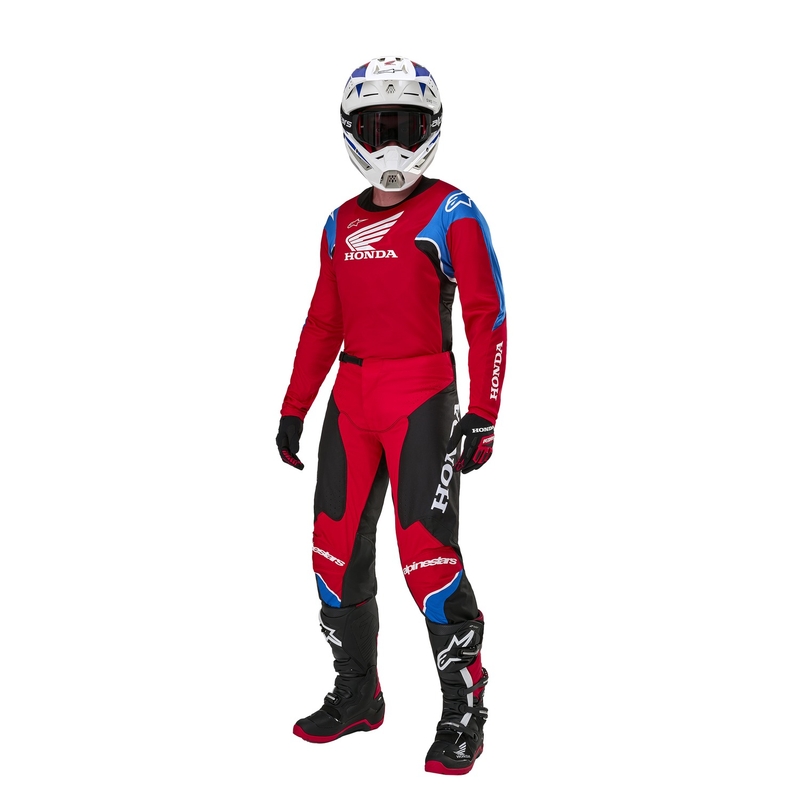 Alpinestars Racer Iconic Honda Motocross Hose Kollektion Rot-Schwarz-Blau-Weiß