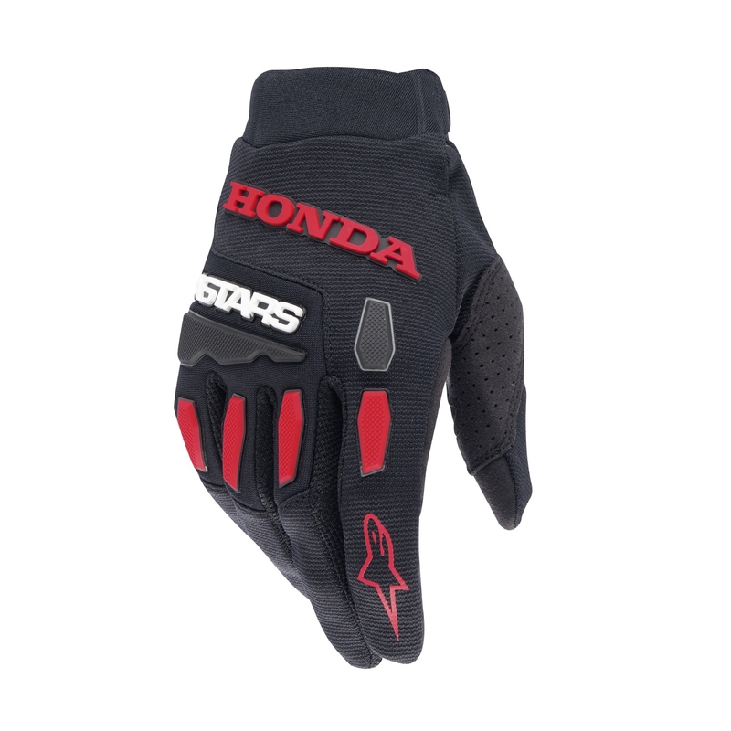 Motocross-Handschuhe Alpinestars Full Bore Honda Collection Schwarz-Rot