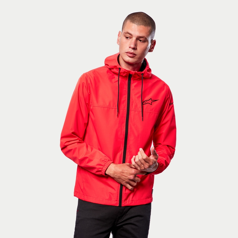 Alpinestars Treq Windbreaker rote fluoschwarze Jacke