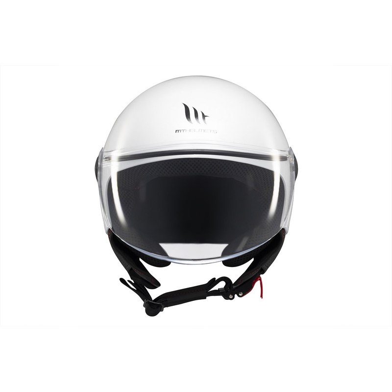 Offener Motorradhelm MT Street S, glänzend weiß