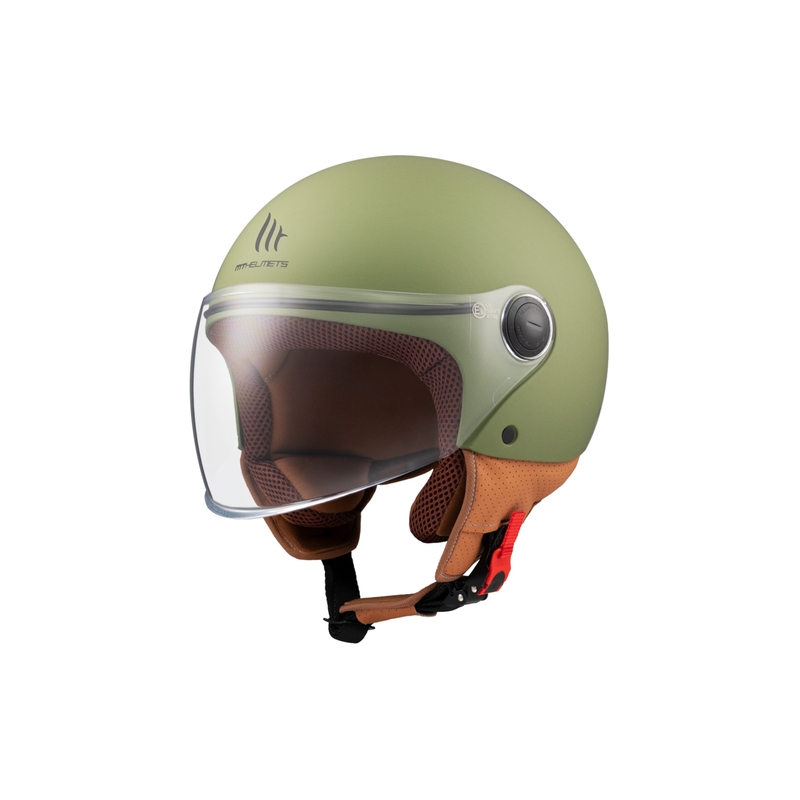 Offener Motorradhelm MT Street S mattgrün