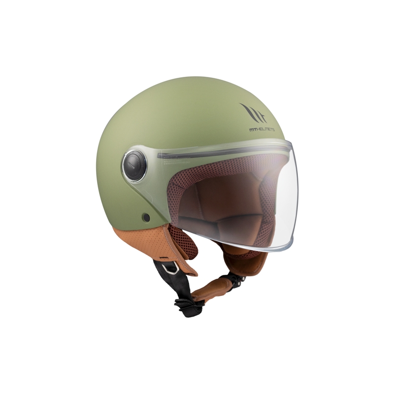 Offener Motorradhelm MT Street S mattgrün