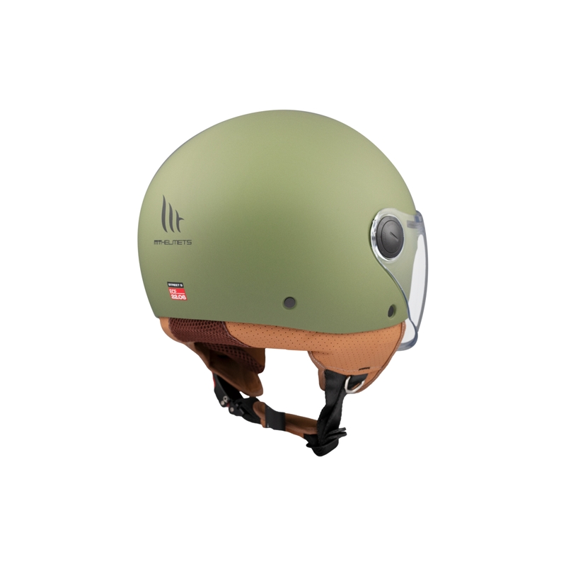Offener Motorradhelm MT Street S mattgrün