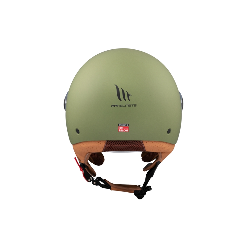 Offener Motorradhelm MT Street S mattgrün