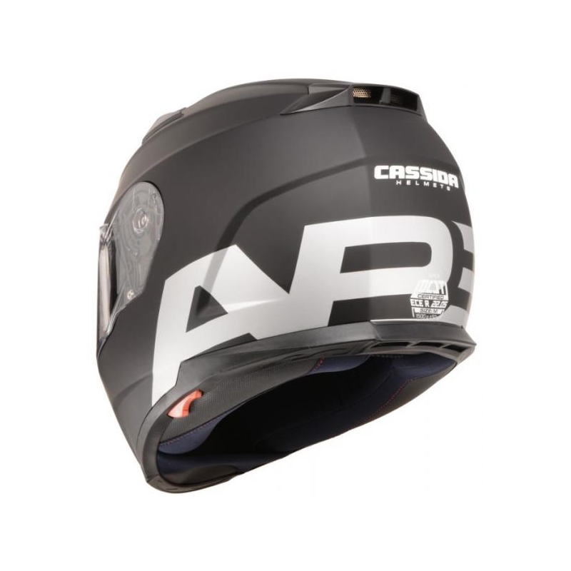 Cassida Apex Vision Motorradhelm schwarz matt reflektierend grau