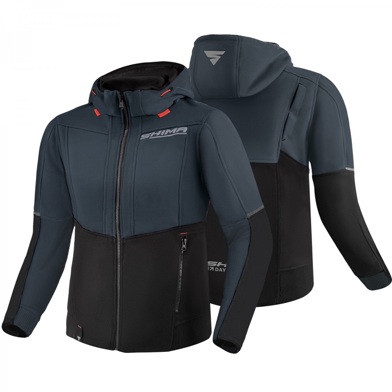 Damen Motorrad Sweatshirt Shima Daybreaker grau-schwarz