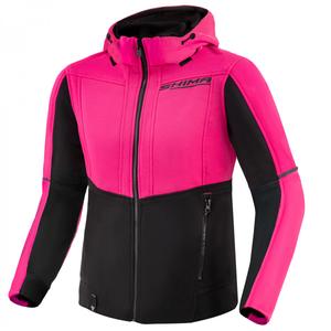 Damen Motorrad Sweatshirt Shima Daybreaker rosa-schwarz