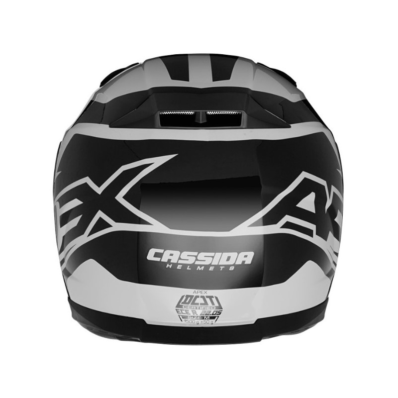 Motorradhelm Cassida Apex Contrast grau-schwarz Ausverkauf