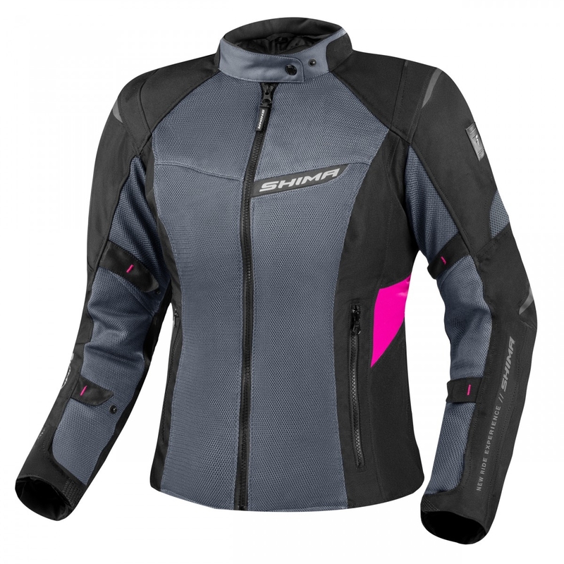 Damen Motorradjacke Shima Rush Vent 2.0 schwarz-rosa