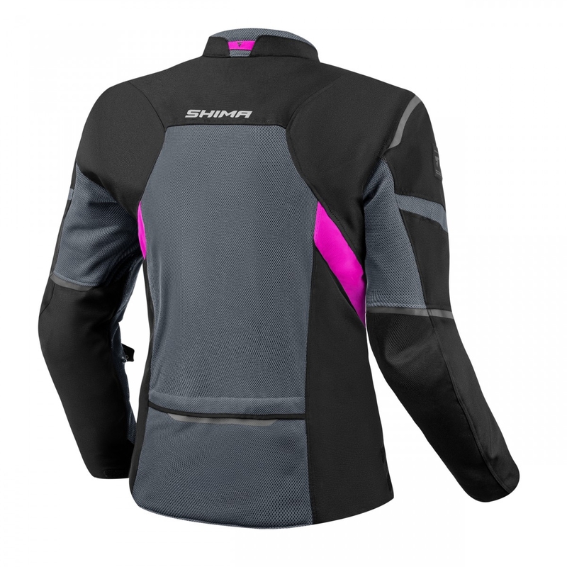 Damen Motorradjacke Shima Rush Vent 2.0 schwarz-rosa