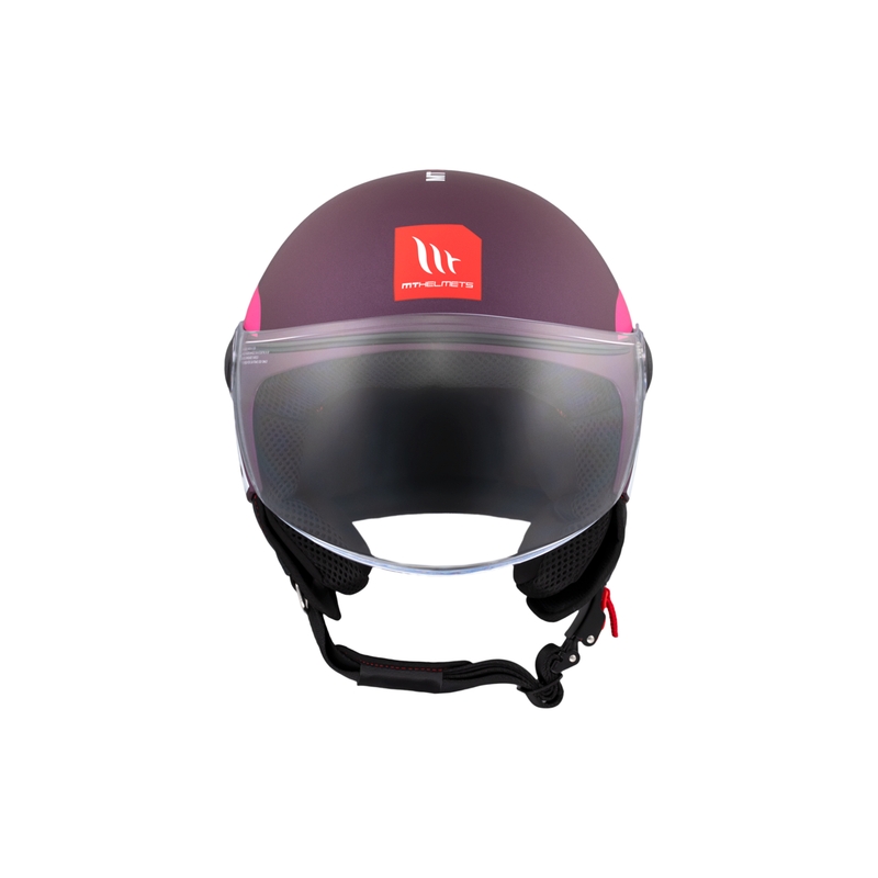 Offener Motorradhelm MT STREET INBOARD C8 matt lila-rosa