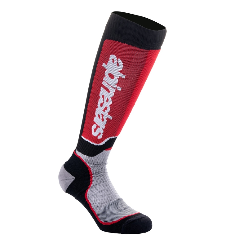 Alpinestars MX Plus Socken schwarz-rot-grau