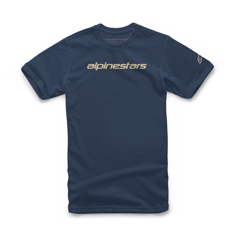 Alpinestars Linear Wordmark T-Shirt blau-beige