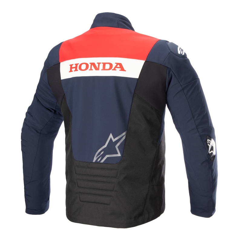 Alpinestars SMX Waterproof Honda Motorradjacke blau-schwarz-rot-weiß